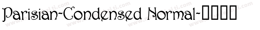 Parisian-Condensed Normal字体转换